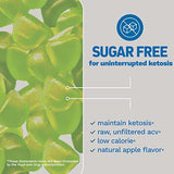 Herbtonics Keto Apple Cider Vinegar Gummies - Digestion & Detox Support - Sugar Free Keto BHB Advanced Formula for Metabolism Boost - Raw ACV with The Mother - 60 Apple Flavor Gummies
