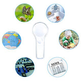 IRCHLYN 24 Pack Plastic Magnifier, Mini Magnifying Glass 5X and 15X Handheld Reading for Kids Home, Classroom, Outdoor Science Observation Hand Lens