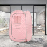 Smartmak Portable Sauna Tent, Foldable One Person Full Body Spa for Detox Therapy Without Steamer - LightPink