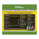 General Hydroponics FloraSeries Hydroponic Nutrient Fertilizer System Trial Pack with FloraMicro, FloraBloom and FloraGro, 1 qt.