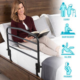 Stander 30" Safety Bed Rail, Folding Bedside Safety Guard Rail for Adults, Seniors, and Elderly, Under Mattress Bed Safety Handle for Home, Fits Most King, Queen, Full, and Twin Beds, Standing Assist