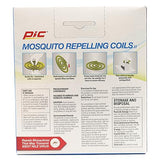 PIC Mosquito Repelling Coils, 10 Count Box, 4 Pack - Italian Coils, Mosquito Repellent for Outdoor Spaces - 40 Coils Total