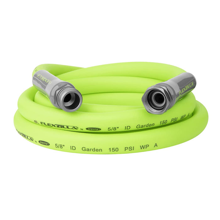 Flexzilla Garden Lead-In Hose 5/8 in. x 10 ft, Heavy Duty, Lightweight, Drinking Water Safe, ZillaGreen - HFZG510YW-E