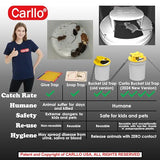 2024 Carllo New Upgraded-Bucket Lid Mouse Trap-Auto Reset Multi Catch-5 Gallon Bucket Compatible-Humane Mouse Trap-Flip Mouse Trap Indoor for Home and Outdoor-Free Hand Glove