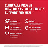 GNC Mega Men Energy and Metabolism Multivitamin for Men | for Increased Energy, Metabolism, Antioxidants, and Calorie Burning | 180 Caplets