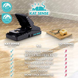 Kat Sense Large Rat Traps for House, Powerful Instant Humane Kill Snap Traps for Mice, Easy Pest Control Solutions, Pack of 6 for Indoor Outdoor Use