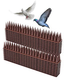 Mjokoj Bird Spikes, 20 Pack Anti Bird Spikes, Bird Spikes for Pigeons and Other Small Birds, Pigeon Spikes for Garden Fence and Wall