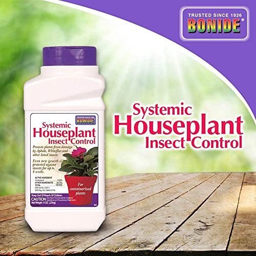 Bonide (BND951 - Systemic House Plant Insect Control, 0.22% Imidacloprid Insecticide (8 oz.), White (4)