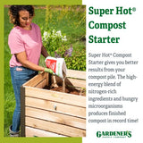 Gardeners Supply Company Super Hot Compost Starter | Compost Pile and Kitchen Waste Ultimate Booster | Activates 8 Bushels of Composts Materials Pile | 7 Pound Resealable Bag