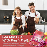 Sea Moss Gel (18 OZ), 92 Vitamins and Minerals, Wild Organic Immune Defense Booster with Digestive Support, Non-GMO, Vegan, Dragon Fruit Flavor
