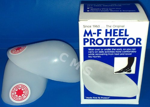 M-F Athletic Plastic Heel Protector Cups Heat Moldable Regular W7.5+/M6+ Box Pair