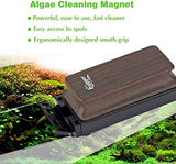 hygger Aquarium Strong Magnetic Cleaner Algae Magnet Cleaning Tool with Scraper Floating Brush for Fish Glass Tank S