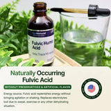 Fulvic Humic Acid Ionic Trace Minerals with Electrolytes Liquid Supplement. Plant Derived Mineral Drops, 75+ Trace Minerals for Energy Boost and Hydration. Up to 8 Months Supply. 2oz.