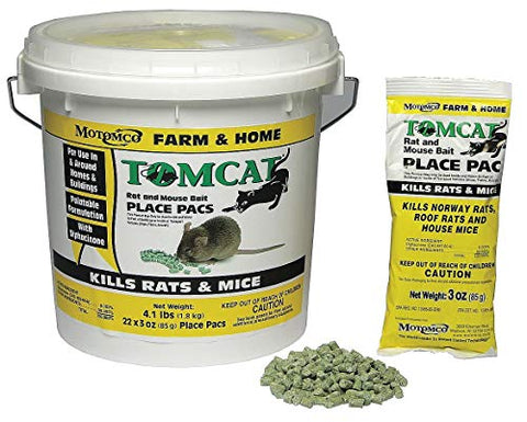 Rodenticide, Green Pellets, 4 lb. Pail