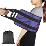 Transfer Nursing Sling for Patient,49.5'' Non-Slip Gait Belt with Padded Handles,Gait Belts Transfer Belts for Seniors,Mobility Standing and Lifting Aid for Disabled, Elderly, Injured Pet (Purple)