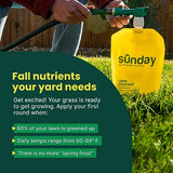 Sunday Lawn Kickstart Fertilizer, 42.3oz, 2 Pack - Lawn Fertilizer for Lawn Improvement - Includes Universal Sprayer Attachment - Covers Up to 5,000 Sq Ft - Easy Application in 15 Minutes or Less