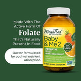 MegaFood Baby & Me 2 Prenatal Vitamin and Minerals - Vitamins for Women - with Folate (Folic Acid Natural Form), Choline, Iron, Iodine, and Vitamin C, Vitamin D and more - 120 Tabs (60 Servings)