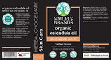 Nature's Brands Organic Calendula Carrier Oil by Herbal Choice Mari (3.4 Fl Oz Glass Bottle) - No Toxic Synthetic Chemicals