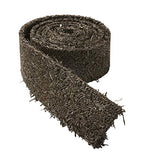 Plow & Hearth 55632 Recycled Rubber Permanent Garden Mulch Border, 120 L x 4.50 W, Black