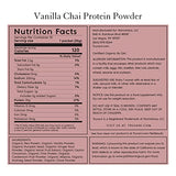 Truvani Organic Vegan Protein Powder Vanilla Chai - 20g of Plant Based Protein, Organic Protein Powder, Pea Protein for Women and Men, Vegan, Non GMO, Gluten Free, Dairy Free (Travel Kit)