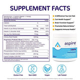 Aspire Nutrition 5-in-1 Bio-Heal® Probiotic for Kids, Men & Women - Best Supplement for Brain Function, Gut Health & Constipation - Shelf Stable & Fortified with Vitamin, Mineral & Prebiotics - Powder