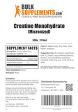 BulkSupplements.com Creatine Monohydrate Powder - Creatine Pre Workout, Creatine for Building Muscle - 5g (5000mg) of Micronized Creatine Powder per Serving, Creatine Monohydrate 500g (1.1 lbs)