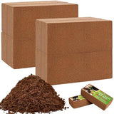 ZeeDix 8 Pcs Premium Coco Coir Compressed Coconut Coir 100% Organic Coco Coir Brick Coconut Coir Bricks with Low EC and pH Balance for Plants Gardening Herbs