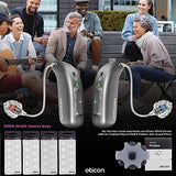 Genuine Oticon Hearing Aid Domes Minifit Open 8mm (0.31 inches - Medium), Oticon Branded OEM Denmark Replacements, Authentic Accessories for Optimal Performance -3 Pack/30 Domes Total