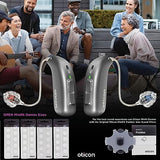 Oticon MiniFit Open (10mm - Large) 20 Domes, Genuine OEM Denmark Replacements, Oticon Hearing Aid Domes for Oticon Bernafon Sonic Philips MiniRITE Hearing Aids Supplies - 2 Packs / 20 Domes Total
