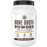 32oz Vanilla Bone Broth Protein Powder From Grass Fed Beef - Non-GMO Ingredients, Gut-Friendly, Low Carb Dairy Free Protein Powder - Natural Collagen Source For Joint Support - Keto Friendly