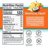 Designer Wellness Protein Smoothie, Real Fruit, 12g Protein, Low Carb, Zero Added Sugar, Gluten-Free, Non-GMO, No Artificial Colors or Flavors, Tropical, 12 Count