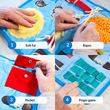 Fidget Blanket for Dementia | Calming & Comforting Dementia Activities for Seniors | Dementia Products for Elderly | Sensory Blanket | Helps with Alzheimer’s, Dementia, Asperger’s, Autism, Anxiety