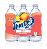 Fruit2O Zero Calorie Flavored Water, Peach, 6 Count (Pack of 4)