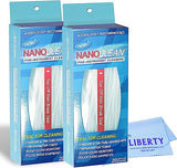 All-in-1 Hearing Aid Cleaning Kit (2 Pack) - Gentle and Effective Hearing Aid Cleaning Brush with Threader (40 Ready-to-Use Strands) w/Cleaning Cloth - Fine Instrument Cleaners by NanoCleanQ