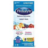 Pedialyte Electrolyte Powder Packets, Variety Pack, Hydration Drink, 24 Single-Serving Powder Packets