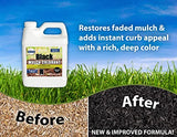 MulchWorx Black Mulch Color Concentrate- Quart - Treats 2,800 Sq. Ft. - Pure Midnight Black Mulch Dye Spray