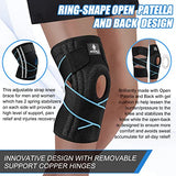 NEENCA Knee Braces for Pain Men & Women, Adjustable Support with Patella Gel Pad Side Stabilizers, Medical Wrap Arthritis, Meniscus Tear, ACL, Relief, Running, Sports. ACE-54