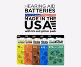 HearClear Size 312 PR41 Hearing Aid Batteries Brown Tab (300 Batteries)