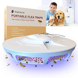 Kiwinurse Flea Trap for Inside Your Home - Indoor Flying Traps and Killer with 5 Flea Trap Refills and 9 Flea Trap LED Lights