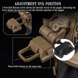 Shanyingquan Tactical Helmet L4G24 NVG Base Mount, NVG Bracket Holder,Goggle Night Vision Mount for PVS15, PVS18, GPNVG18