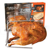 Camerons Turkey Roaster - Original Upside Down Turkey Dunrite Stainless Steel Cooker - Keeps Juices Inside Meat, Not Outside the Pan - Great for Cooking Roast for Christmas Turkey Dinner - XMas Gift