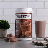 Quest Nutrition Chocolate Milkshake Protein Powder; 22g Protein; 1g Sugar; Low Carb; Gluten Free; 1.6 Pound; 24 Servings