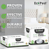 Bed Bug Interceptors – 4 Pack | Bed Bug Blocker (XL) Interceptor Traps (White) | Extra Large Insect Trap, Monitor, and Detector for Bed Legs