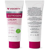 Vigority Estrogen Cream For Women, Natural Bioidentical Estrogen Cream, Hot Flashes Menopause Relief, Estrogen Cream With Wild Yam, Menstrual Cycle & Body Balance Support, Menopause Support