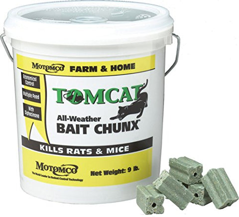 Motomco Tomcat All Weather Bait Chunx, 9-Pound