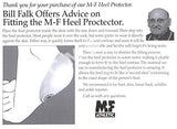 M-F Athletic Plastic Heel Protector Cups Heat Moldable Regular W7.5+/M6+ Box Pair