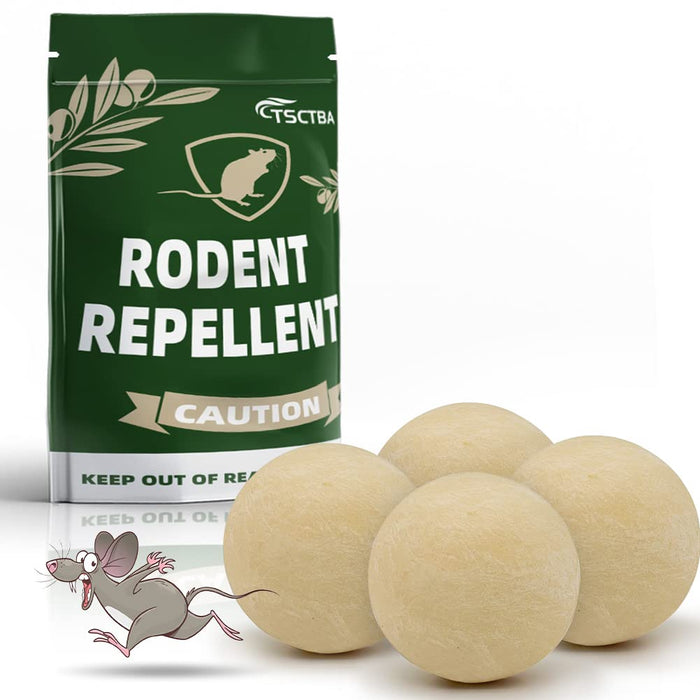 TSCTBA Rodent Repellent, Mouse Repellent, Mice Repellent for House, Peppermint Oil to Repel Mice and Rats, Rat Repellent,Natural Rodent Repellent Indoor and Outdoor-4P