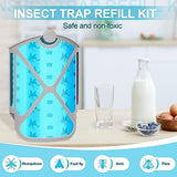 INRAGEO Insect Trap Refill Kit, Compatible with M364, Attracts Traps Flying Insects Fruit Flies and Other Insects (6Pcs)