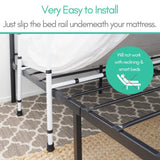 SECURITYMAN Adjustable Bed Assist Rail - Easy, Safe, and Helpful - Non Slip Bed Rail for Elderly and Adults - No Tools Needed, Supports 350lbs, Padded Handle, Fits Most Beds - Bed Railing for Seniors