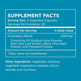 Pure for Men Original Cleanliness Stay Ready Fiber Supplement | Helps Promote Digestive Regularity | Psyllium Husk, Aloe Vera, Chia Seeds, Flaxseeds | Proprietary Formula | 60 Vegan Capsules